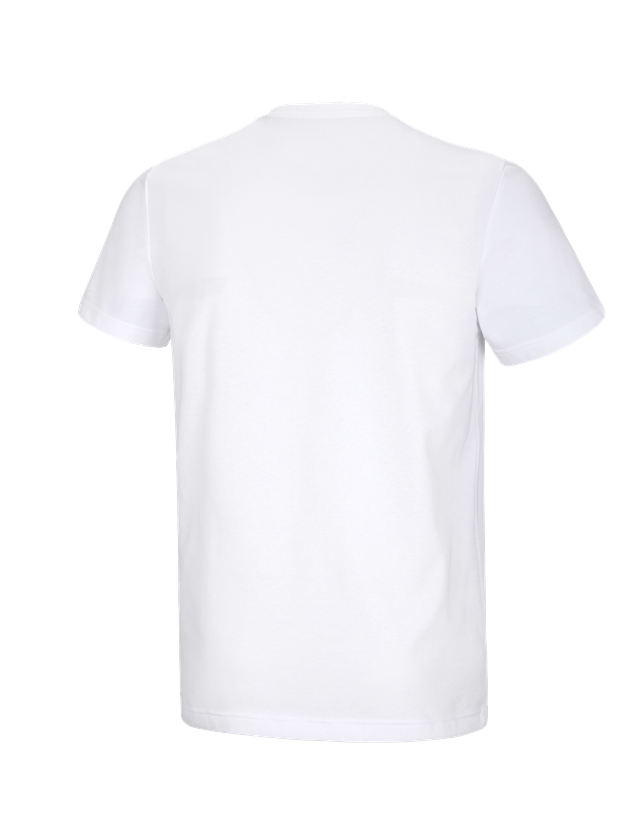 Hauts: e.s. T-shirt fonctionnel poly cotton + blanc 3