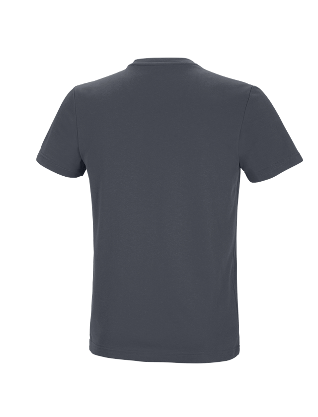 Hauts: e.s. T-shirt fonctionnel poly cotton + anthracite 1
