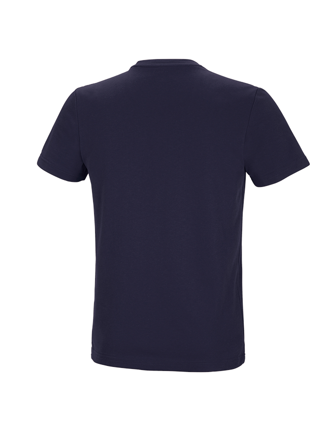 Hauts: e.s. T-shirt fonctionnel poly cotton + bleu foncé 3