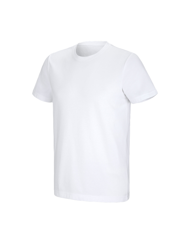 Hauts: e.s. T-shirt fonctionnel poly cotton + blanc 2
