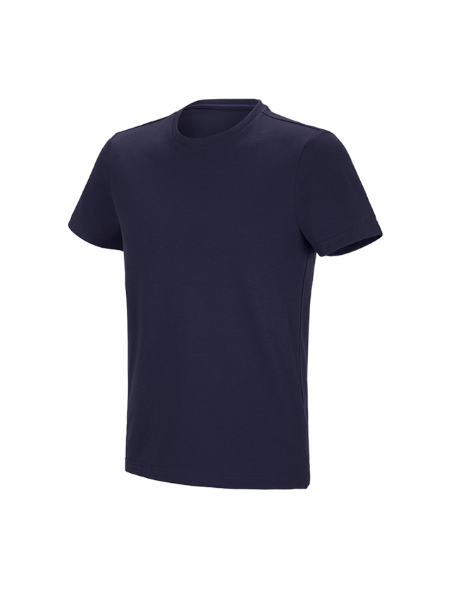 Shirts & Co.: e.s. Funktions T-Shirt poly cotton + dunkelblau 2