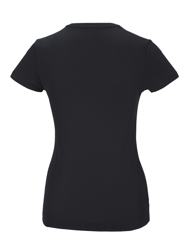 Bovenkleding: e.s. Functioneel T-shirt poly cotton, dames + zwart 1