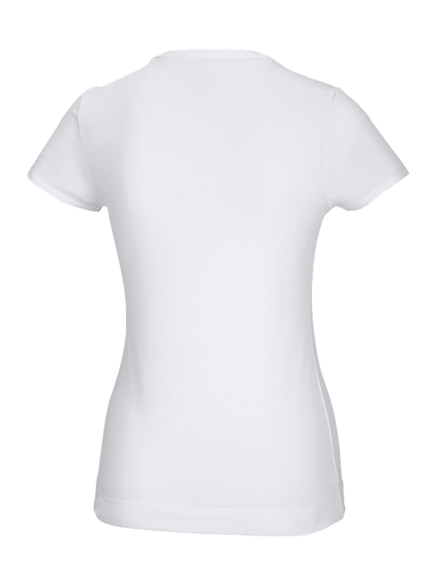 Bovenkleding: e.s. Functioneel T-shirt poly cotton, dames + wit 1