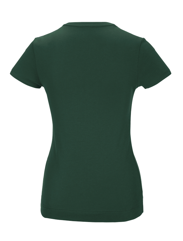 Hauts: e.s. T-shirt fonctionnel poly cotton, femmes + vert 3