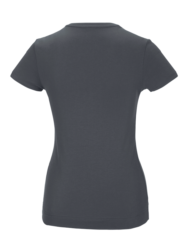 Hauts: e.s. T-shirt fonctionnel poly cotton, femmes + anthracite 1
