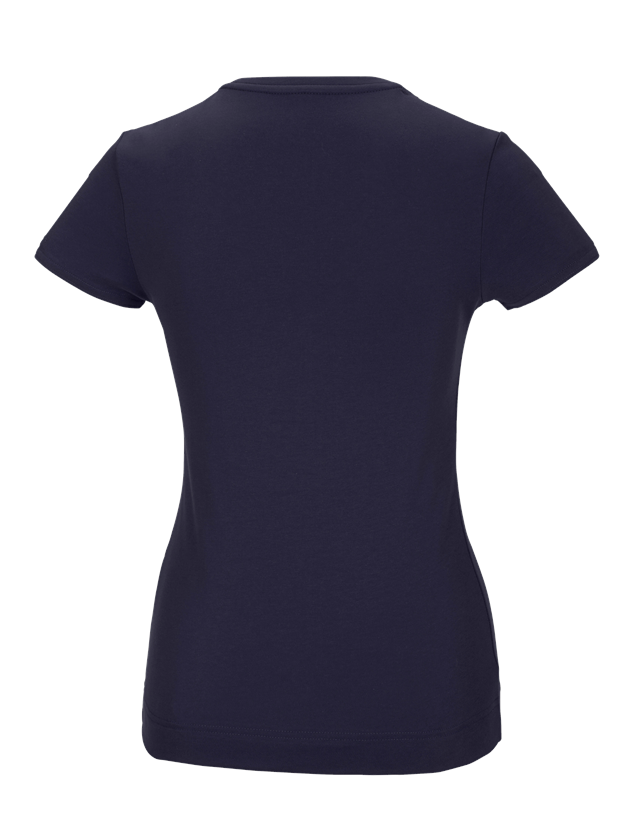 Horti-/ Sylvi-/ Agriculture: e.s. T-shirt fonctionnel poly cotton, femmes + bleu foncé 3