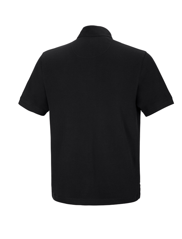 Onderwerpen: e.s. Poloshirt cotton Mandarin + zwart 1