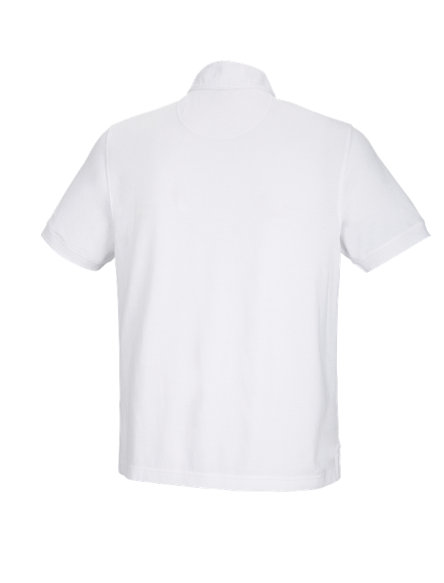 Shirts & Co.: e.s. Polo-Shirt cotton Mandarin + weiß 3