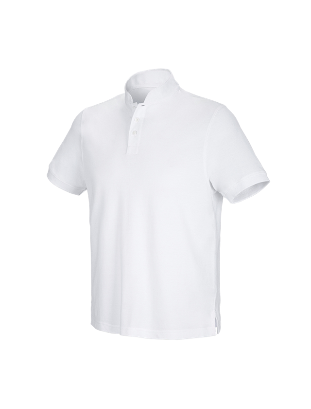 Onderwerpen: e.s. Poloshirt cotton Mandarin + wit 2