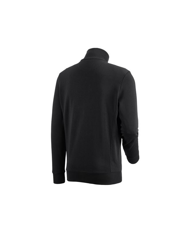 Shirts & Co.: e.s. Sweatjacke poly cotton + schwarz 3