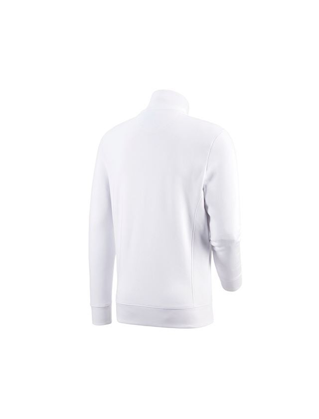 Shirts & Co.: e.s. Sweatjacke poly cotton + weiß 4