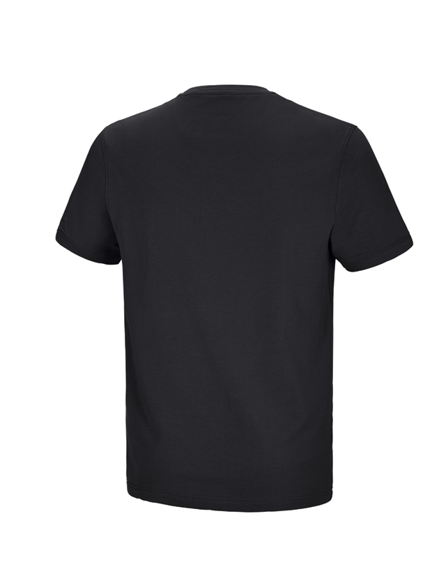 Bovenkleding: e.s. T-shirt cotton stretch Pocket + zwart 3