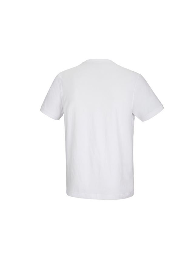 Bovenkleding: e.s. T-shirt cotton stretch Pocket + wit 3