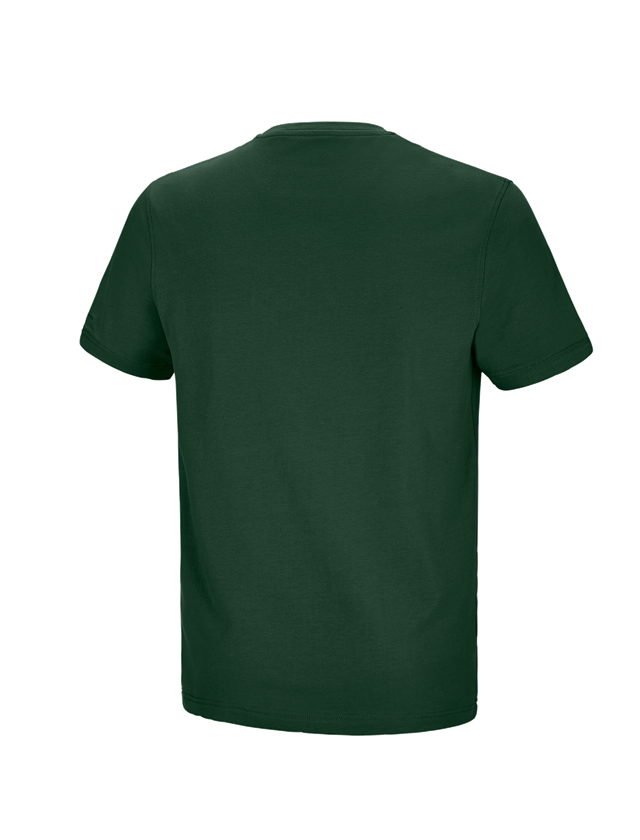 Bovenkleding: e.s. T-shirt cotton stretch Pocket + groen 1