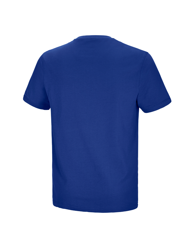 Bovenkleding: e.s. T-shirt cotton stretch Pocket + korenblauw 1