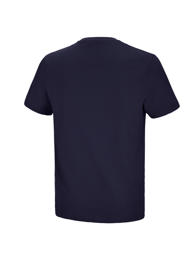 Bovenkleding: e.s. T-shirt cotton stretch Pocket + donkerblauw 3