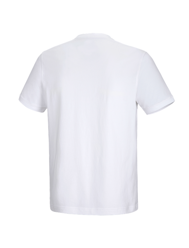 Bovenkleding: e.s. T-shirt cotton stretch V-Neck + wit 3