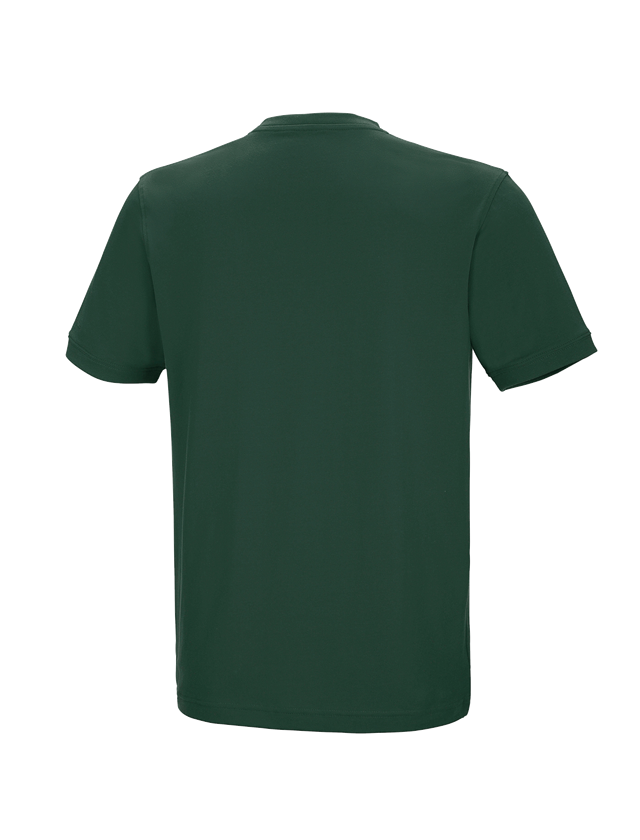 Menuisiers: e.s. T-shirt cotton stretch V-Neck + vert 1