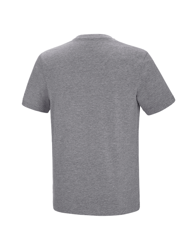 Menuisiers: e.s. T-shirt cotton stretch V-Neck + gris mélange 3