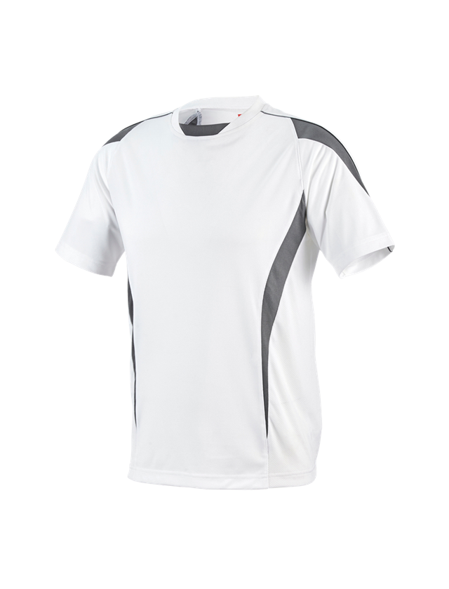 Hauts: e.s. T-shirt fonctionnel poly Silverfresh + blanc/ciment 2