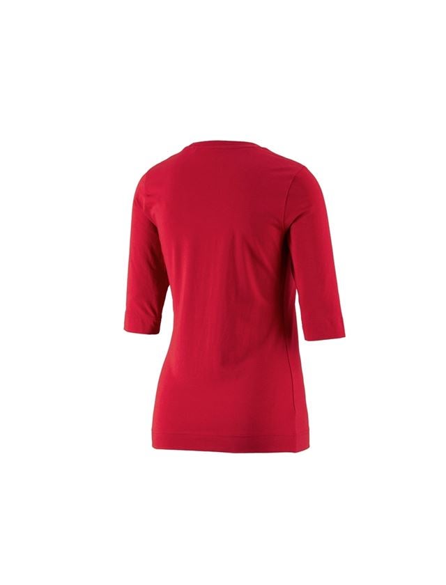 Horti-/ Sylvi-/ Agriculture: e.s. Shirt à manches 3/4 cotton stretch, femmes + rouge vif 1