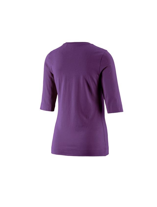 Horti-/ Sylvi-/ Agriculture: e.s. Shirt à manches 3/4 cotton stretch, femmes + violet 1