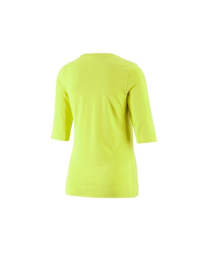 Installateurs / Plombier: e.s. Shirt à manches 3/4 cotton stretch, femmes + vert mai 1