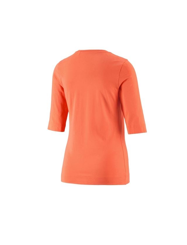 Horti-/ Sylvi-/ Agriculture: e.s. Shirt à manches 3/4 cotton stretch, femmes + nectarine 1