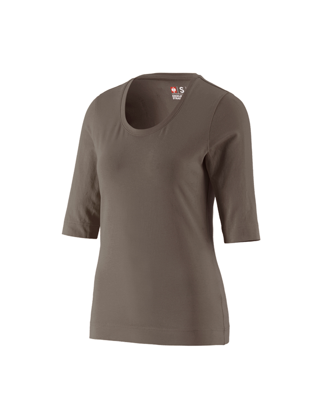 Horti-/ Sylvi-/ Agriculture: e.s. Shirt à manches 3/4 cotton stretch, femmes + pierre 2
