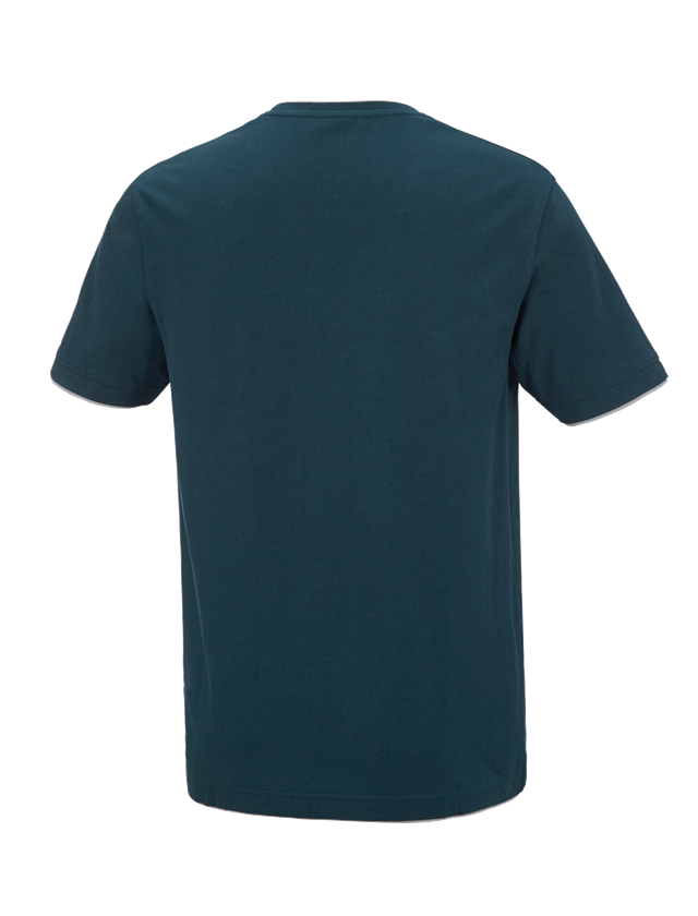 Bovenkleding: e.s. T-Shirt cotton stretch Layer + zeeblauw/platina 1