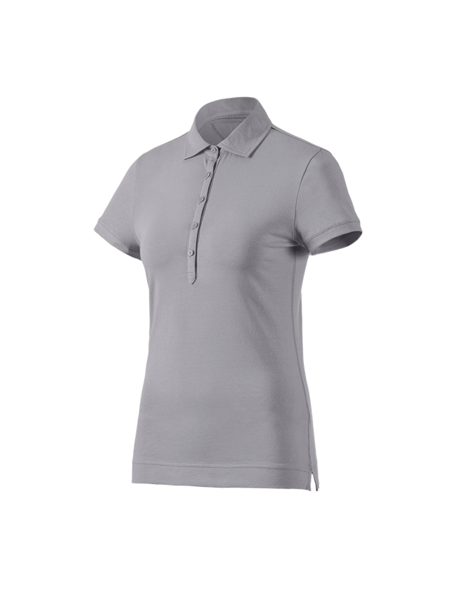 Onderwerpen: e.s. Polo-Shirt cotton stretch, dames + platina