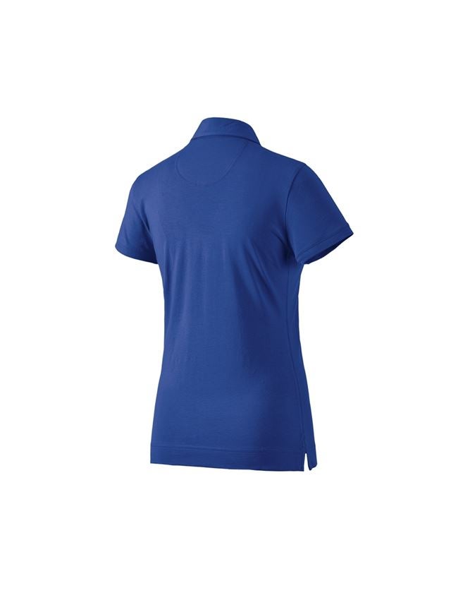 Shirts & Co.: e.s. Polo-Shirt cotton stretch, Damen + kornblau 1