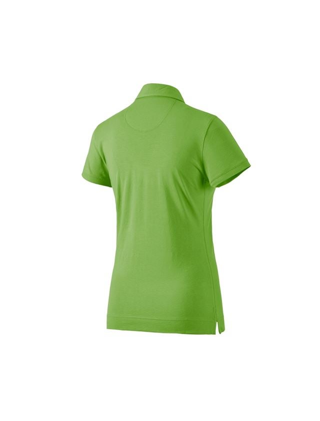 Bovenkleding: e.s. Polo-Shirt cotton stretch, dames + zeegroen 1