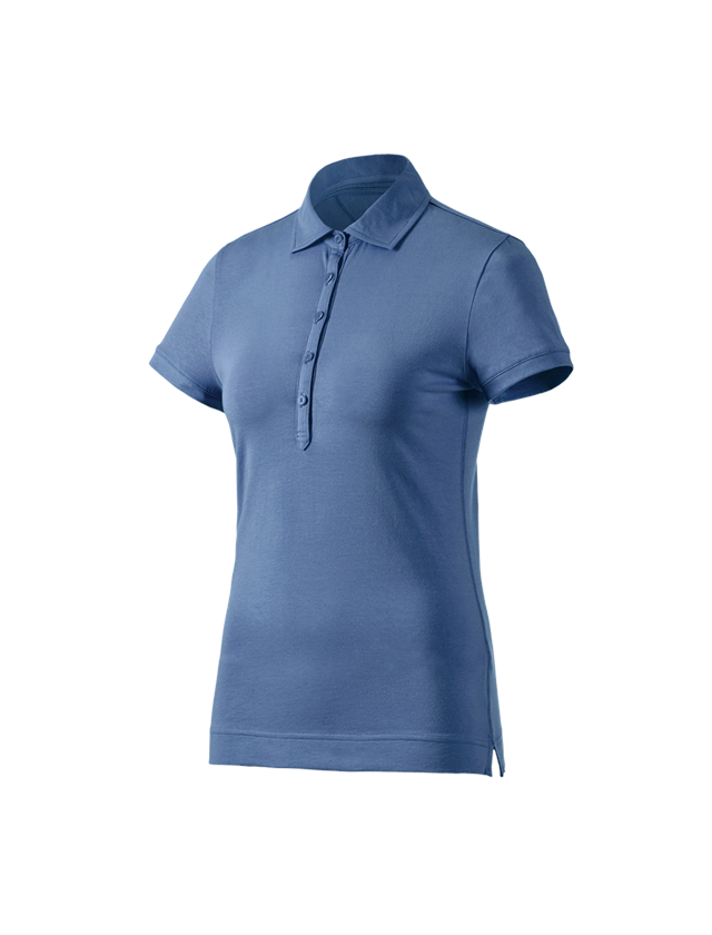 Bovenkleding: e.s. Polo-Shirt cotton stretch, dames + kobalt 2
