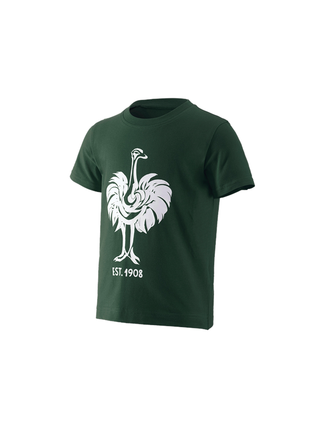 Shirts & Co.: e.s. T-Shirt 1908, Kinder + grün/weiß