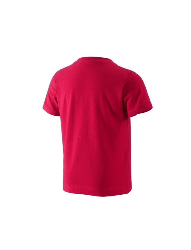 Hauts: e.s. T-Shirt 1908, enfants + rouge vif/blanc 1