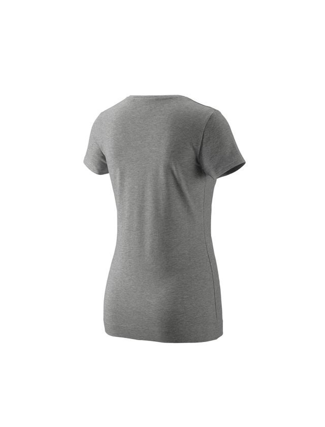 Bovenkleding: e.s. T-Shirt 1908, dames + grijs mêlee/wit 1