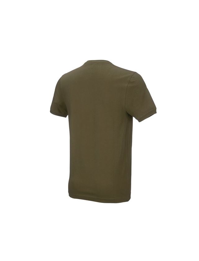 Bovenkleding: e.s. T-Shirt cotton stretch, slim fit + moddergroen 2