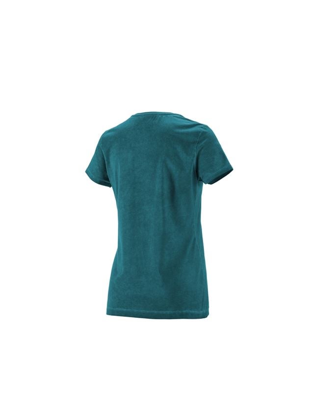 Loodgieter / Installateurs: e.s. T-Shirt vintage cotton stretch, dames + donker cyaan vintage 4