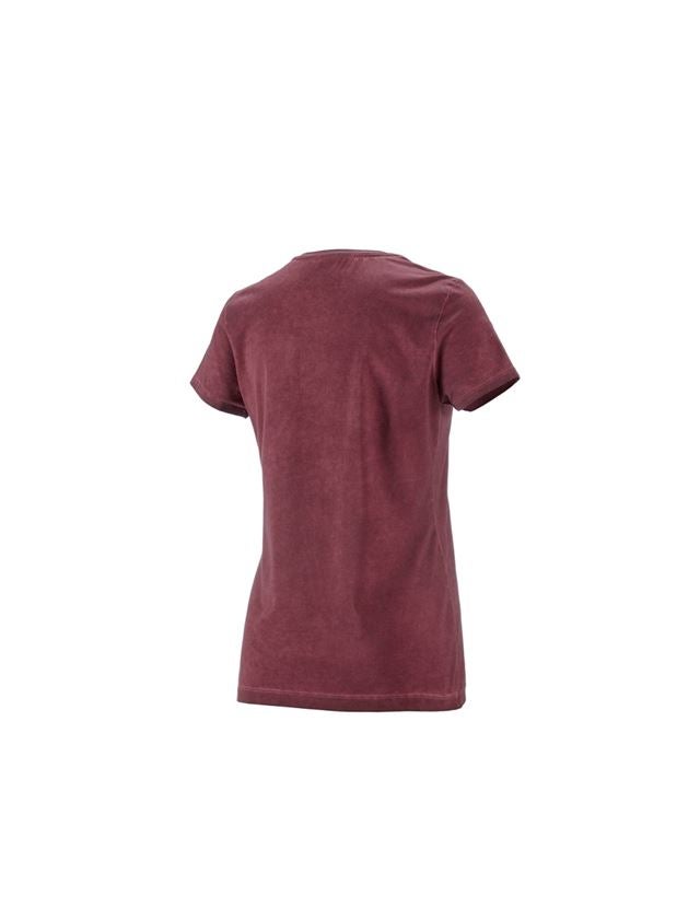 Bovenkleding: e.s. T-Shirt vintage cotton stretch, dames + robijn vintage 1