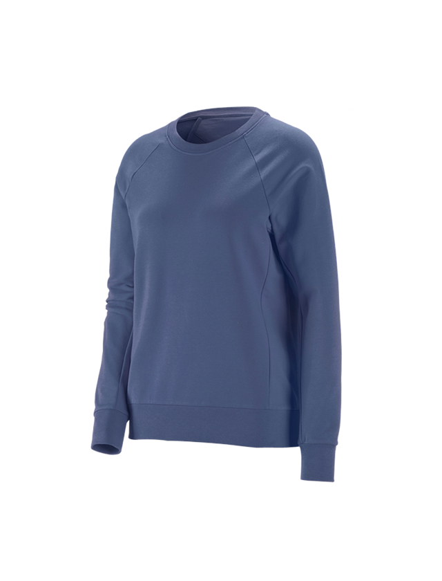 Onderwerpen: e.s. Sweatshirt cotton stretch, dames + kobalt