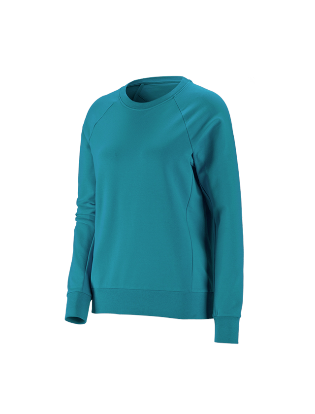 Installateur / Klempner: e.s. Sweatshirt cotton stretch, Damen + ozean