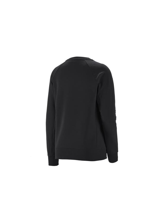 Onderwerpen: e.s. Sweatshirt cotton stretch, dames + zwart 1
