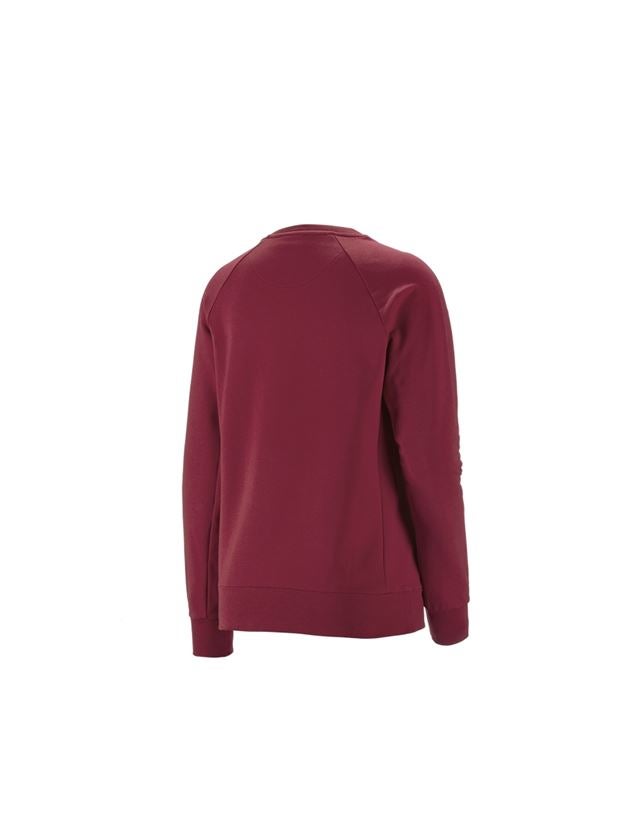 Bovenkleding: e.s. Sweatshirt cotton stretch, dames + bordeaux 1