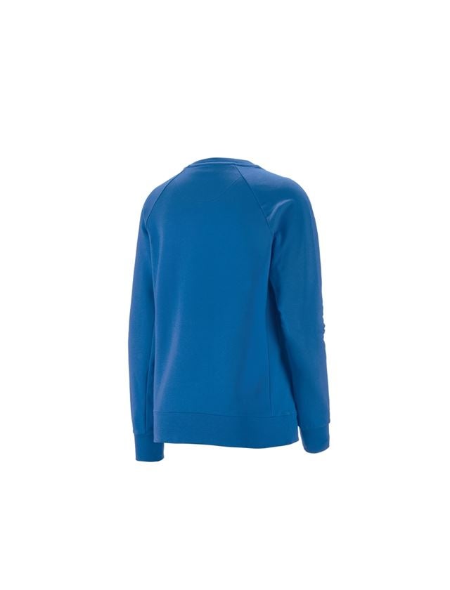 Bovenkleding: e.s. Sweatshirt cotton stretch, dames + gentiaanblauw 1