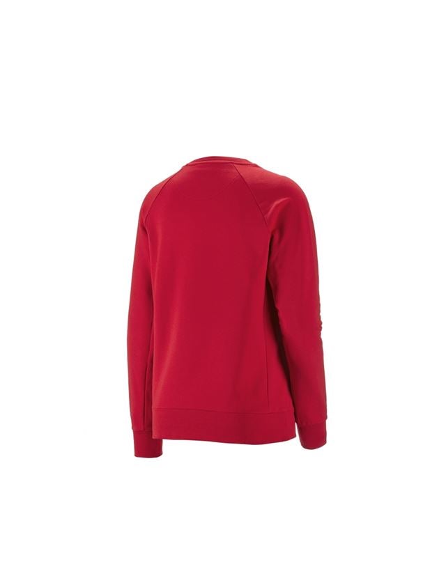 Horti-/ Sylvi-/ Agriculture: e.s. Sweatshirt cotton stretch, femmes + rouge vif 1