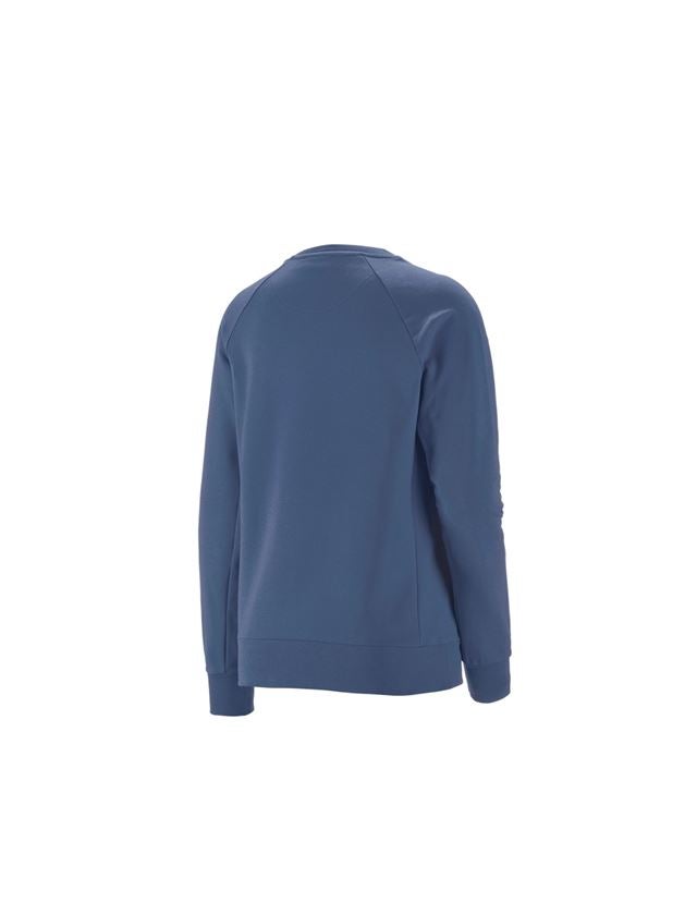 Shirts & Co.: e.s. Sweatshirt cotton stretch, Damen + kobalt 1