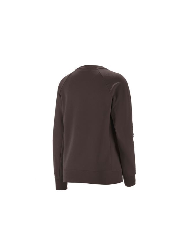 Horti-/ Sylvi-/ Agriculture: e.s. Sweatshirt cotton stretch, femmes + marron 1