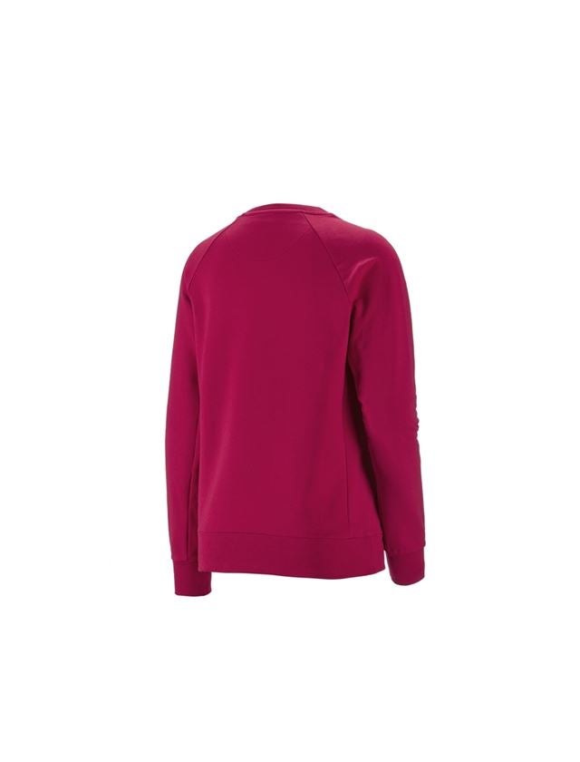 Shirts & Co.: e.s. Sweatshirt cotton stretch, Damen + beere 1