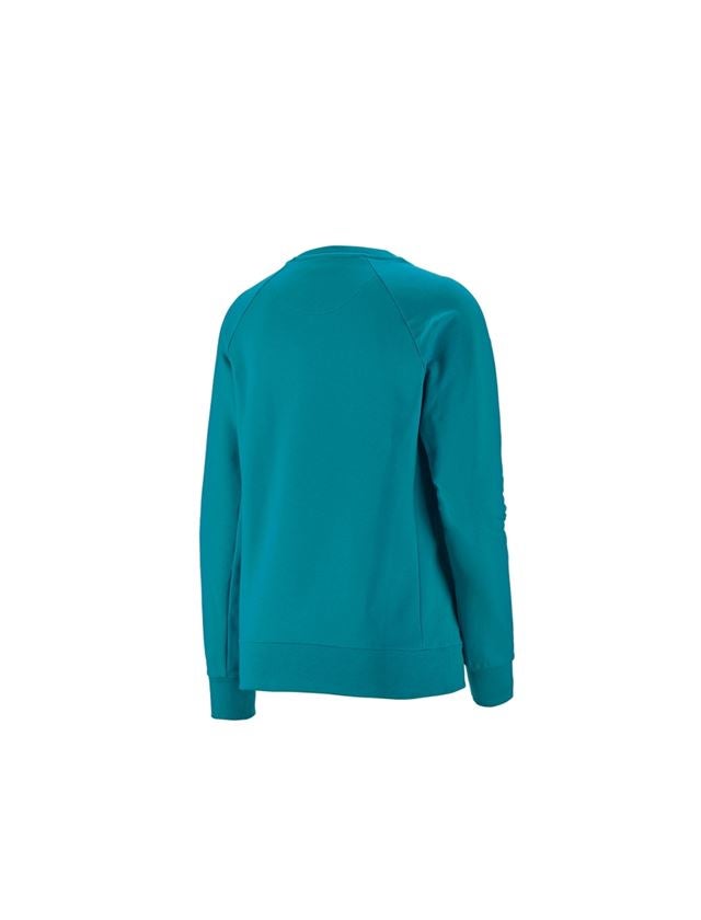 Hauts: e.s. Sweatshirt cotton stretch, femmes + océan 1